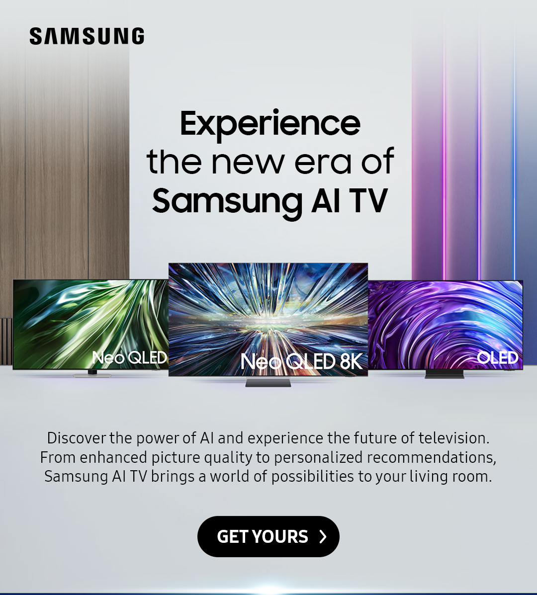 Experience the new era of Samsung AI TV